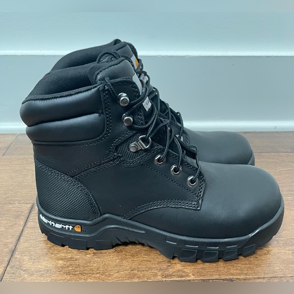 NWOB Carhartt Black Rugged Flex 6 Work Women Boots Size 8 - Picture 7 of 9